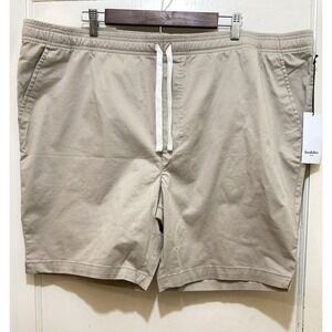 Goodfellow & Co Men's Size XXL Everyday Shorts Beige Drawstring Relaxed Fit Gorp